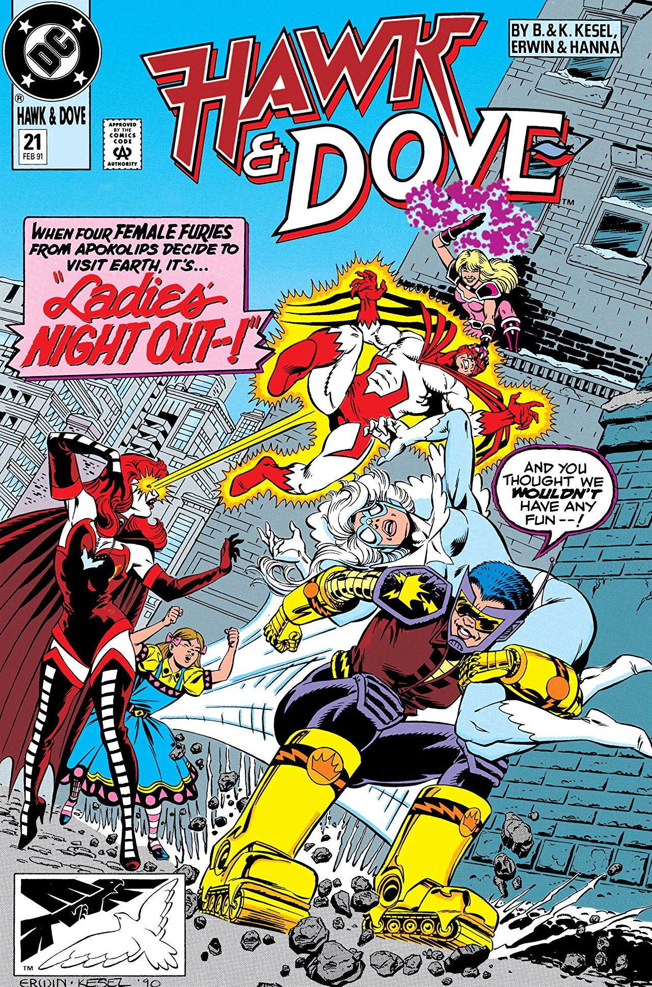 Hawk and Dove #21 cover