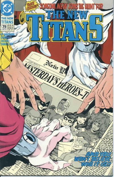 The New Titans #79 cover