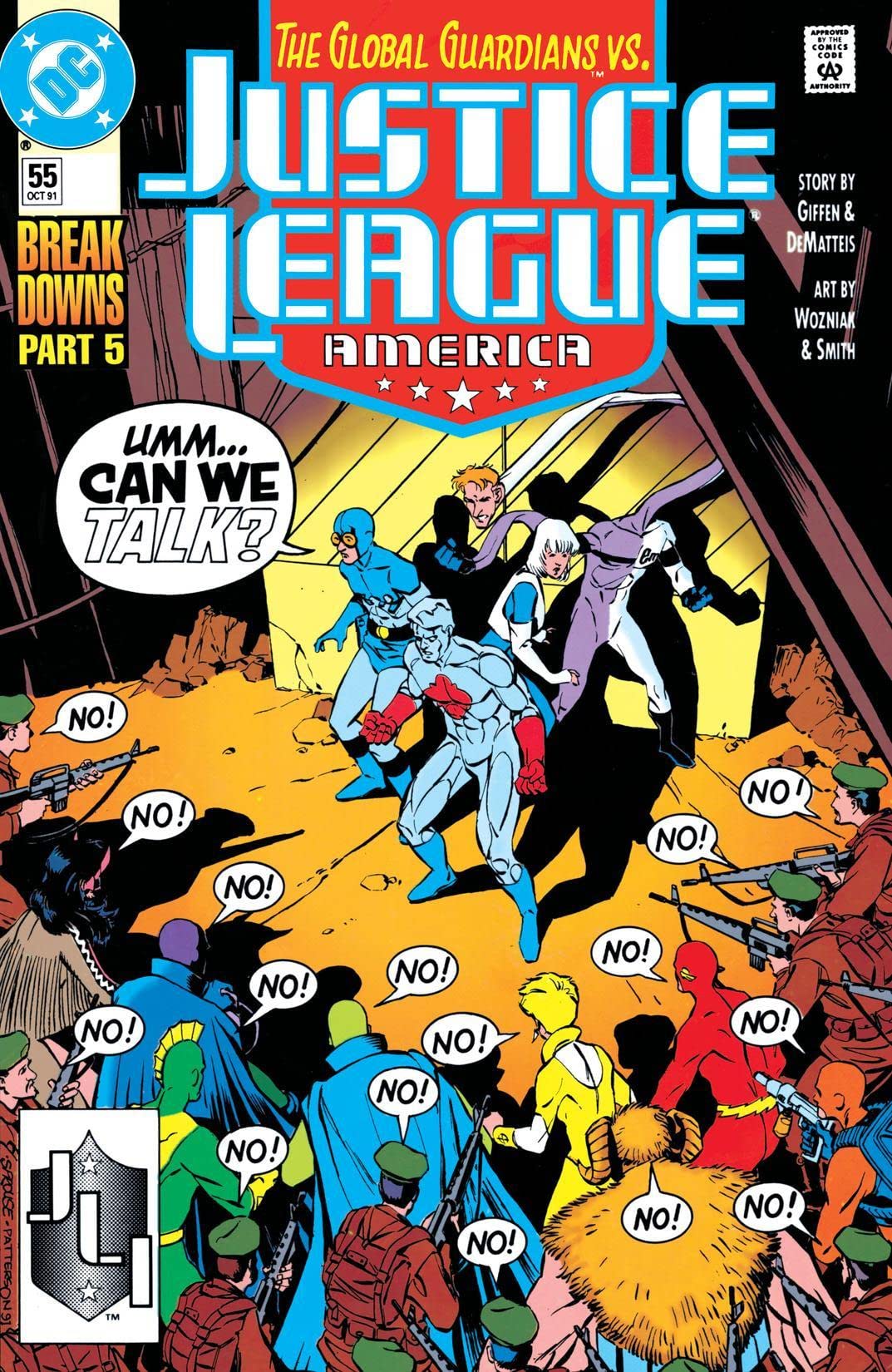 Justice League America #55 cover