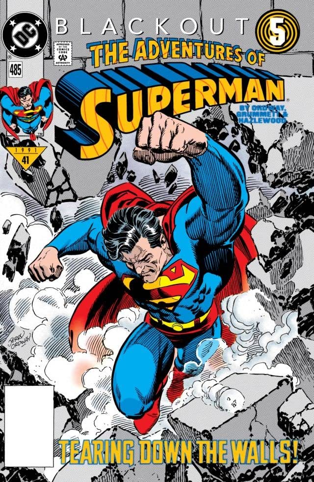 Adventures of Superman #485 cover