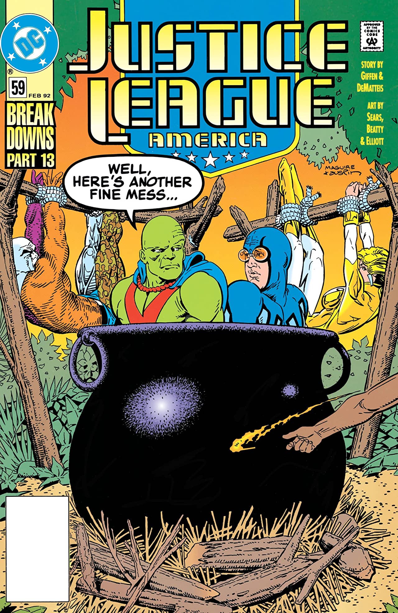 Justice League America #59 cover