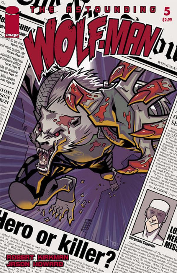 The Astounding Wolf-Man #5 cover