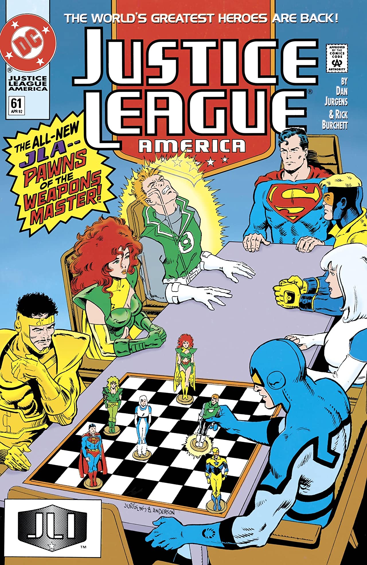 Justice League America #61 cover