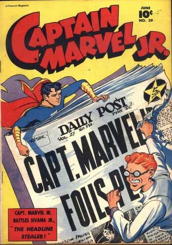 Captain Marvel Jr. #39 cover