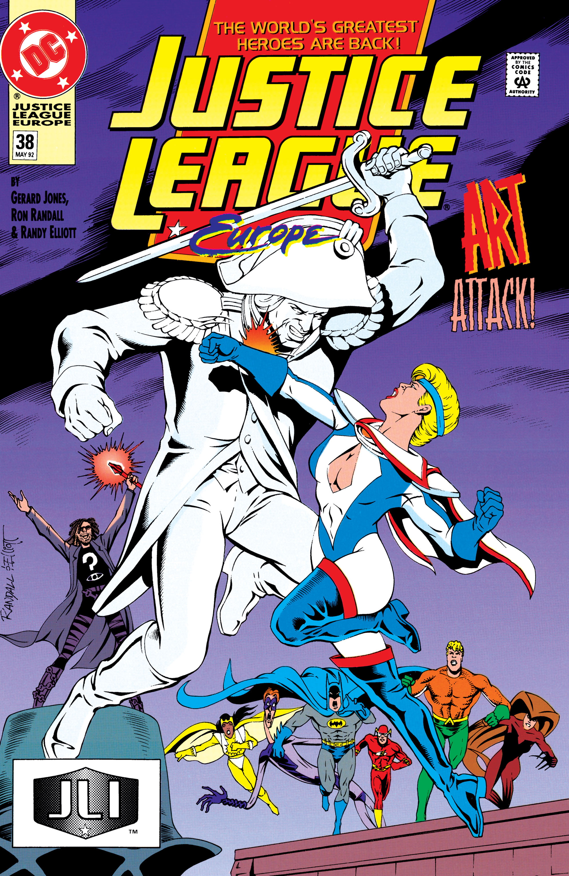 Justice League Europe #38 cover