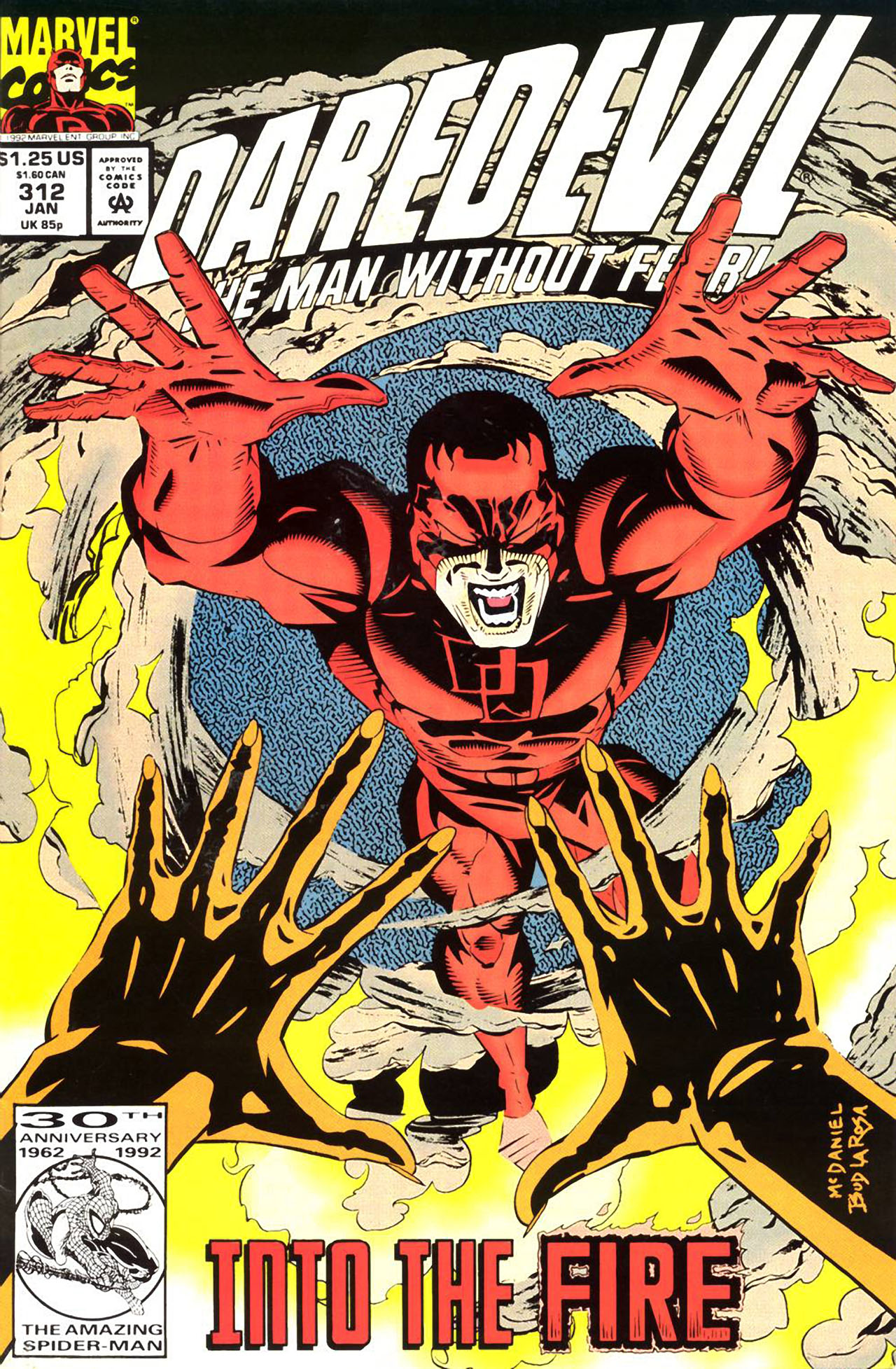 Daredevil #312 cover