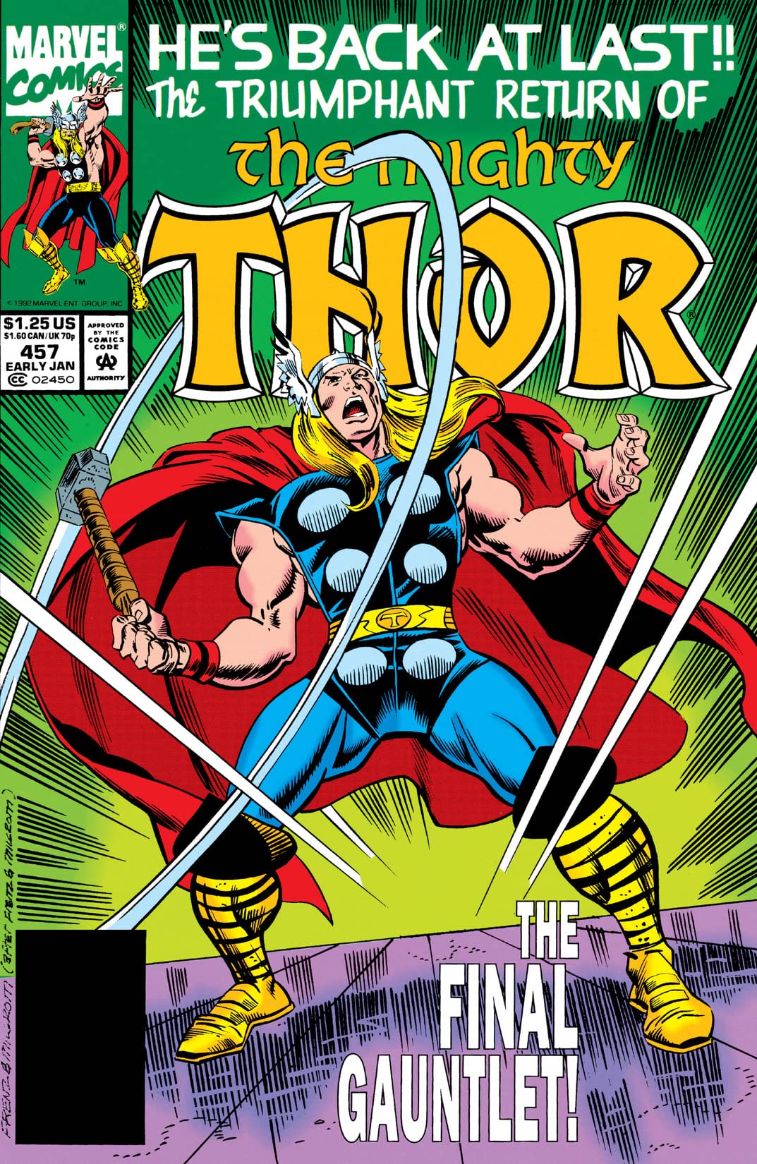 Thor #457 cover