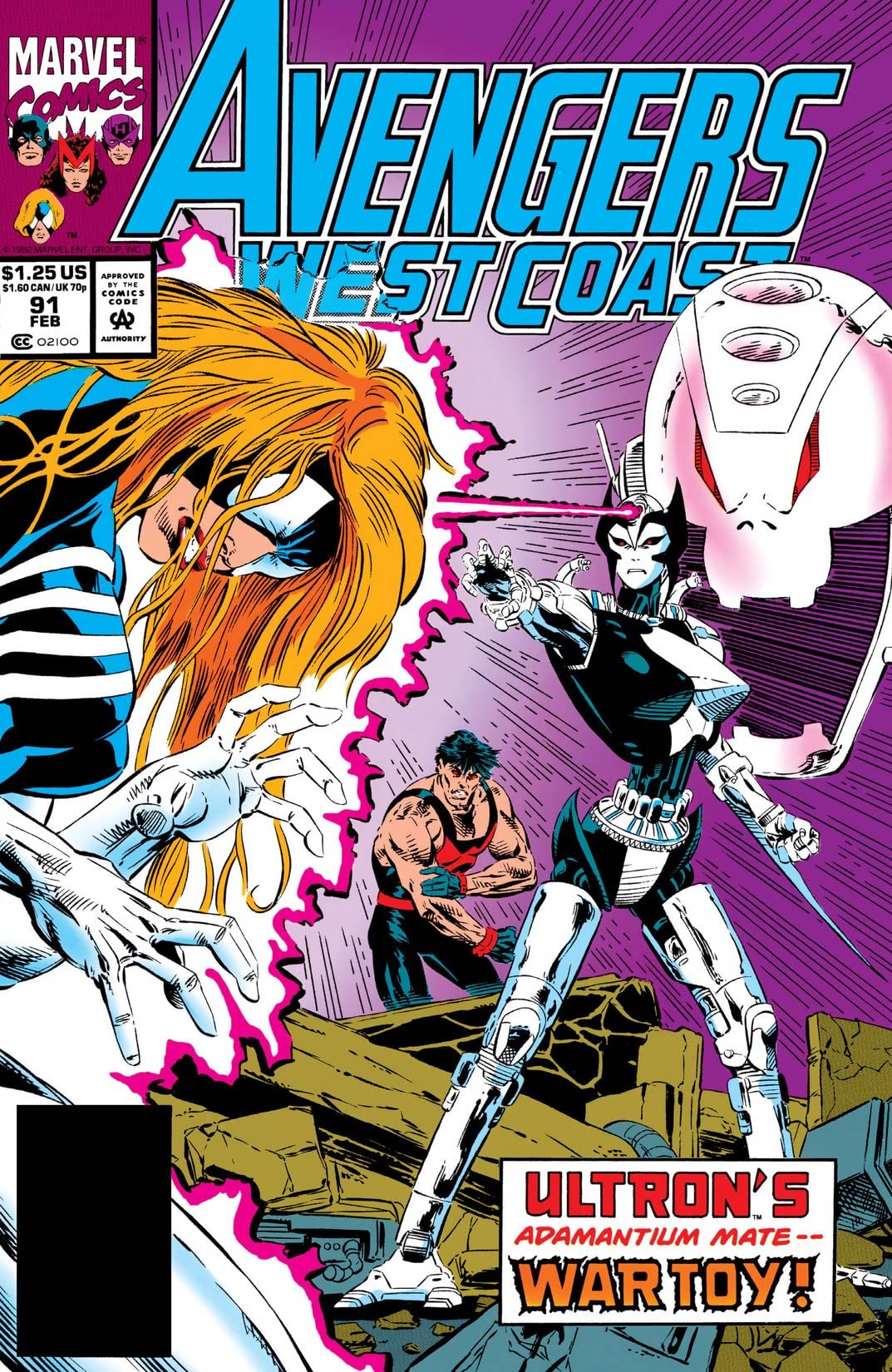 Avengers West Coast #91 cover