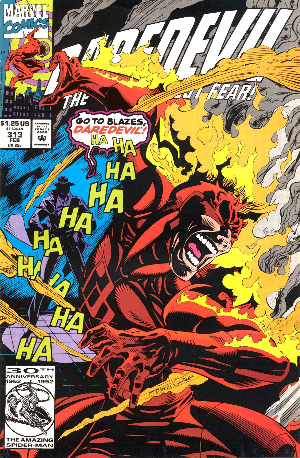 Daredevil #313 cover