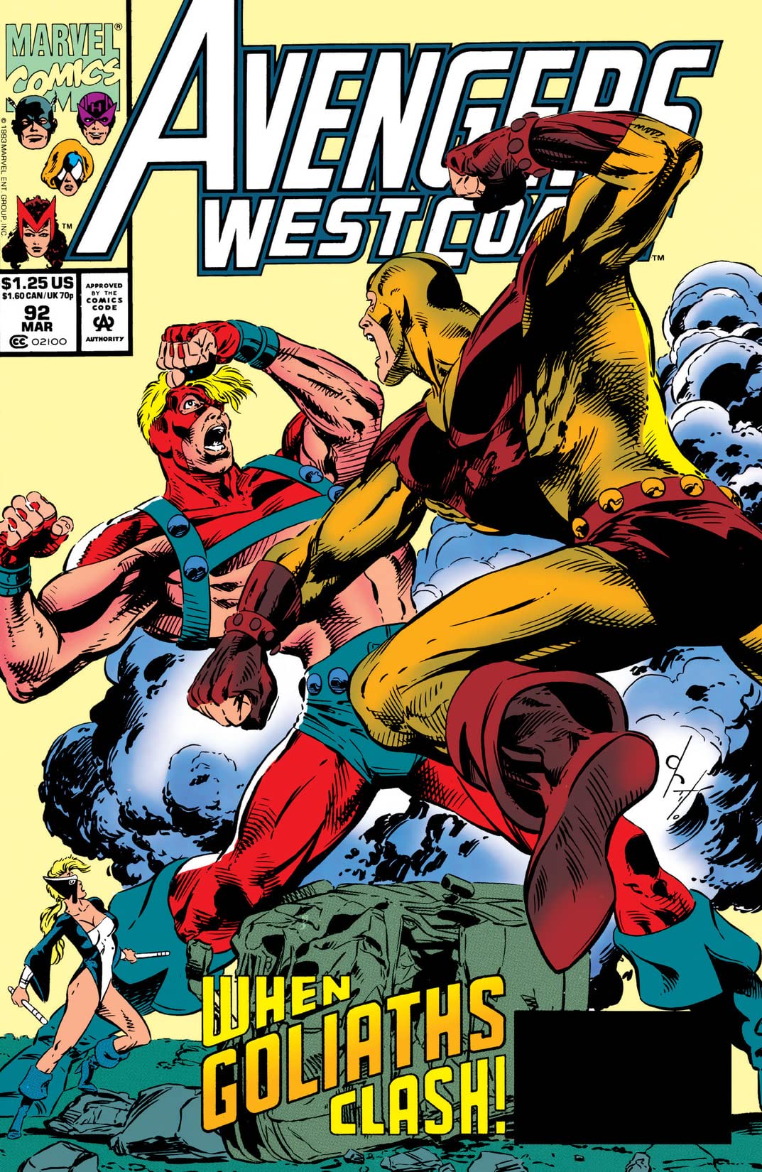 Avengers West Coast #92 cover