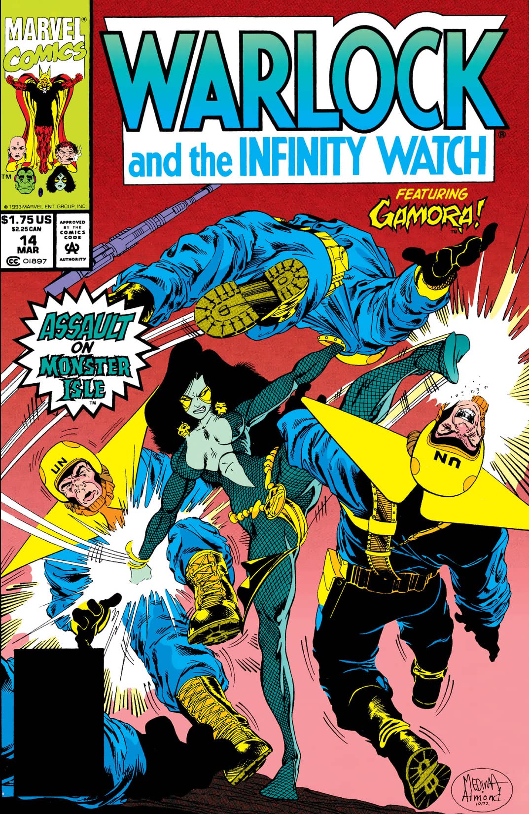Warlock and the Infinity Watch #14 cover