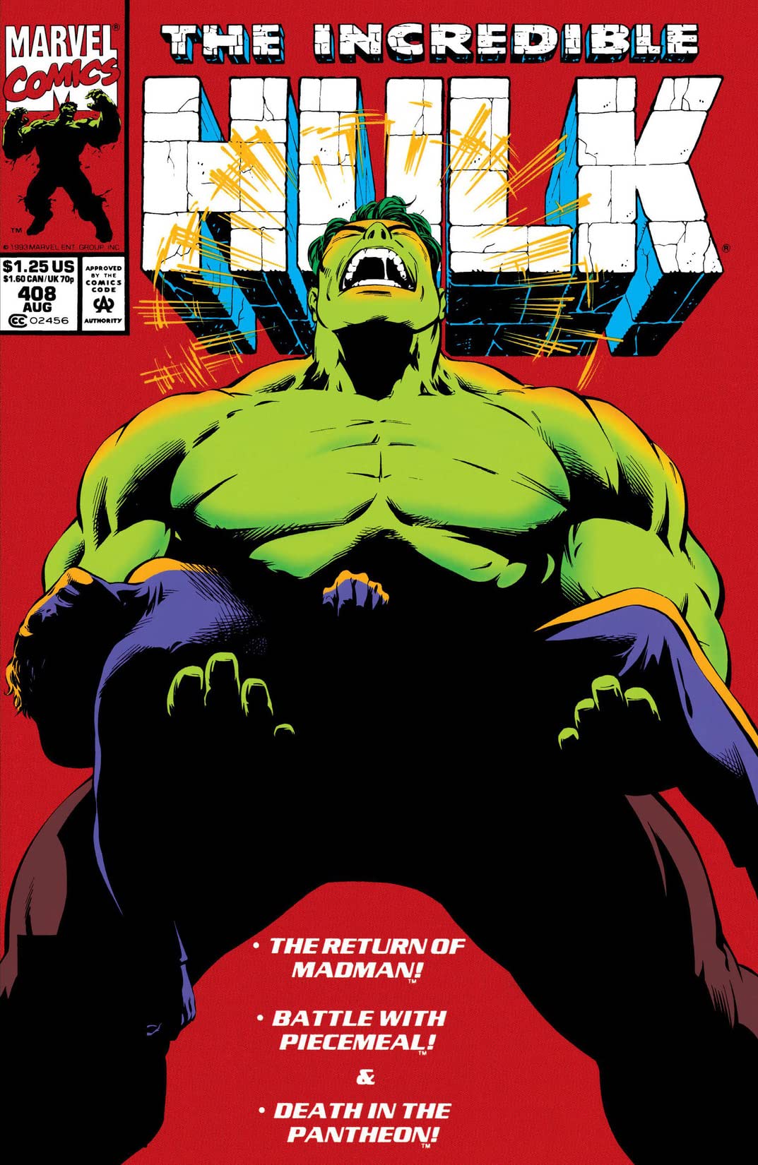 The Incredible Hulk #408 cover