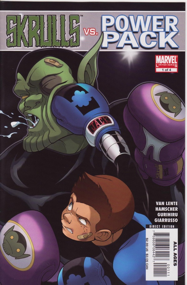 Skrulls vs. Power Pack #1 cover