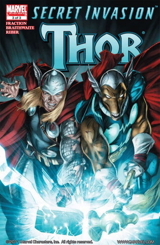 Secret Invasion: Thor #3 cover