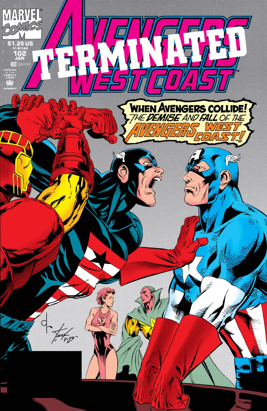 Avengers West Coast #102 cover