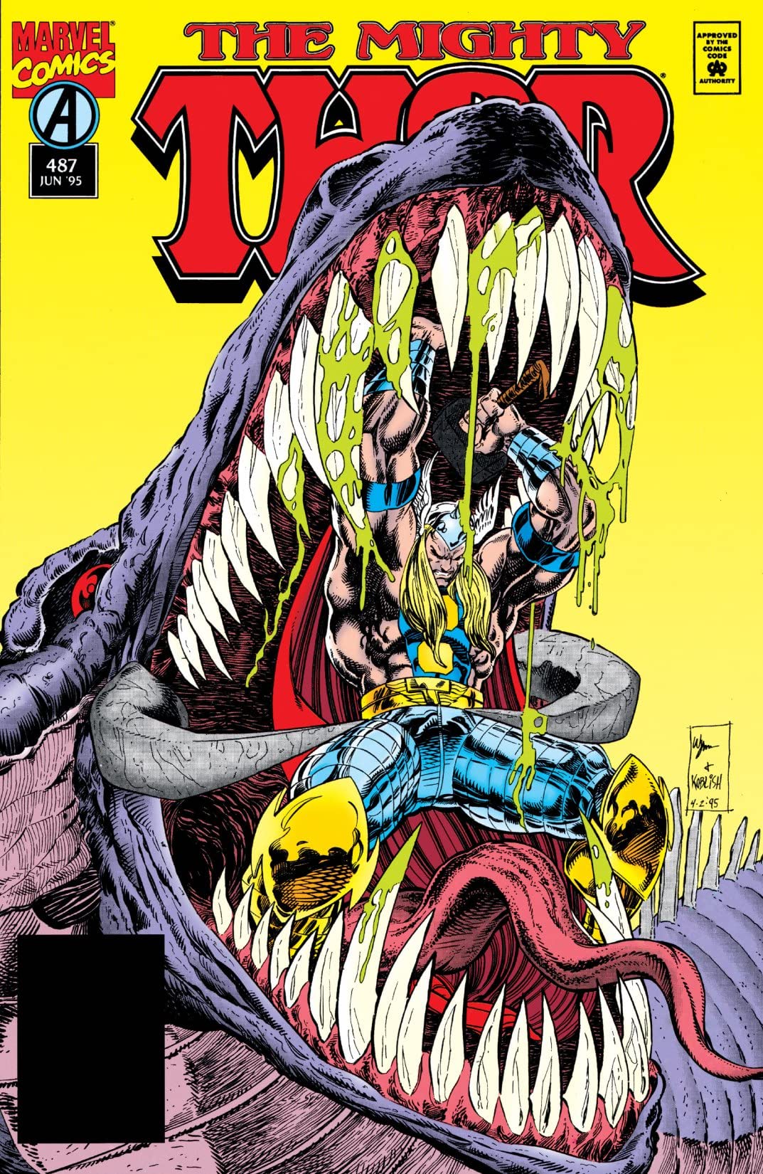 Thor #487 cover