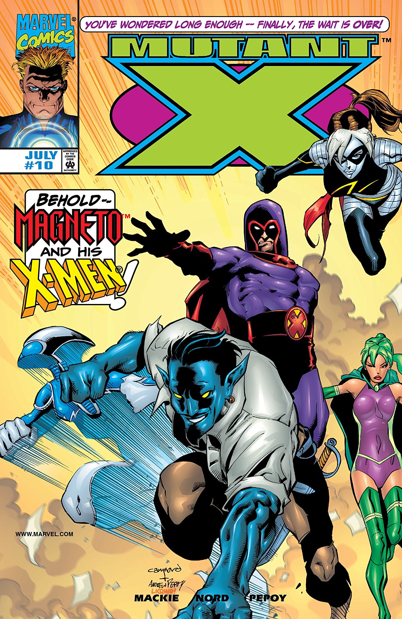 Mutant X #10 cover