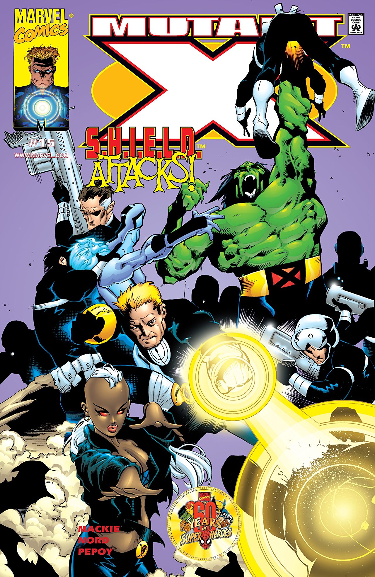 Mutant X #15 cover