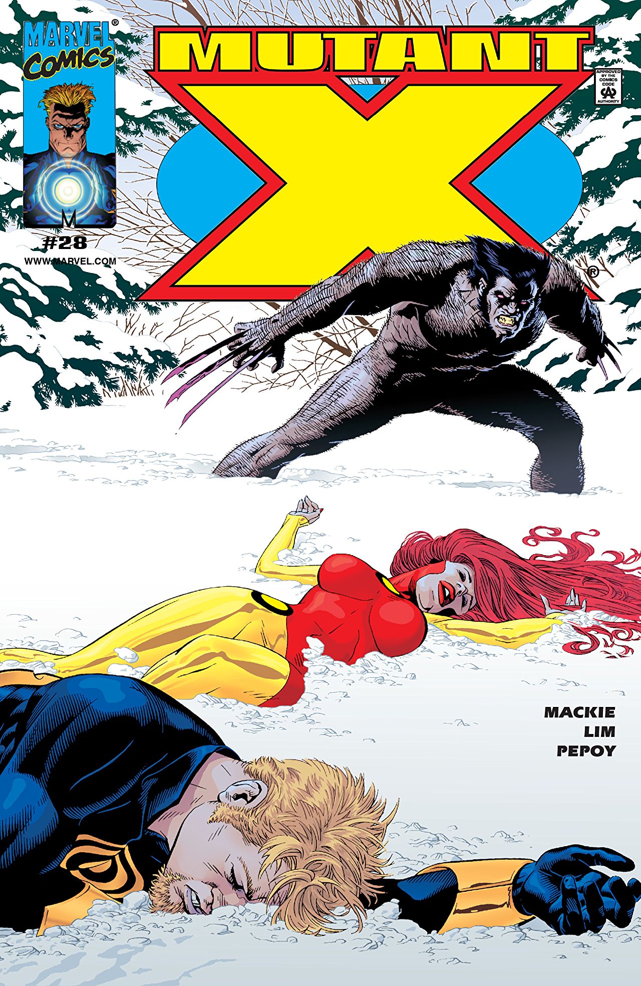Mutant X #28 cover