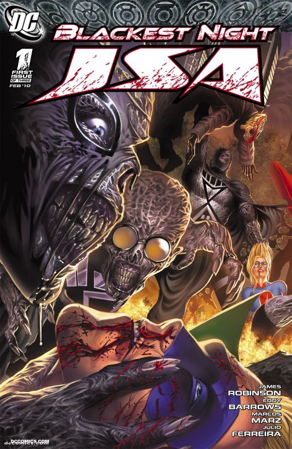 Blackest Night: JSA #1 cover