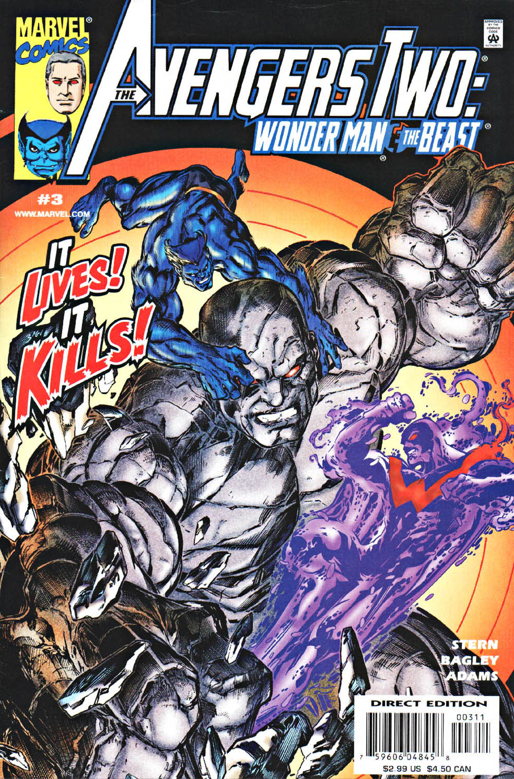 Avengers Two: Wonder Man & Beast #3 cover