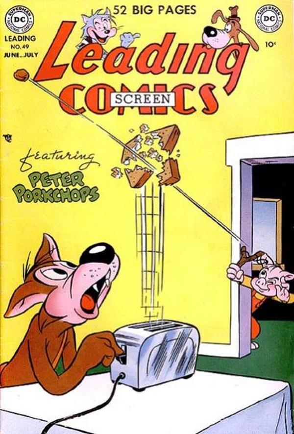 Leading Screen Comics #49 cover