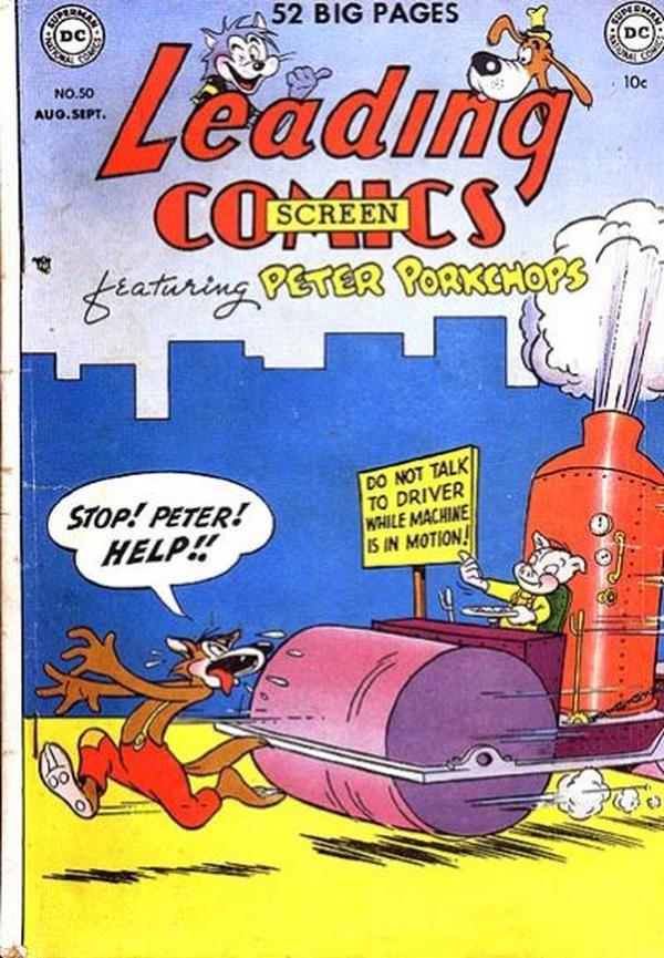 Leading Screen Comics #50 cover