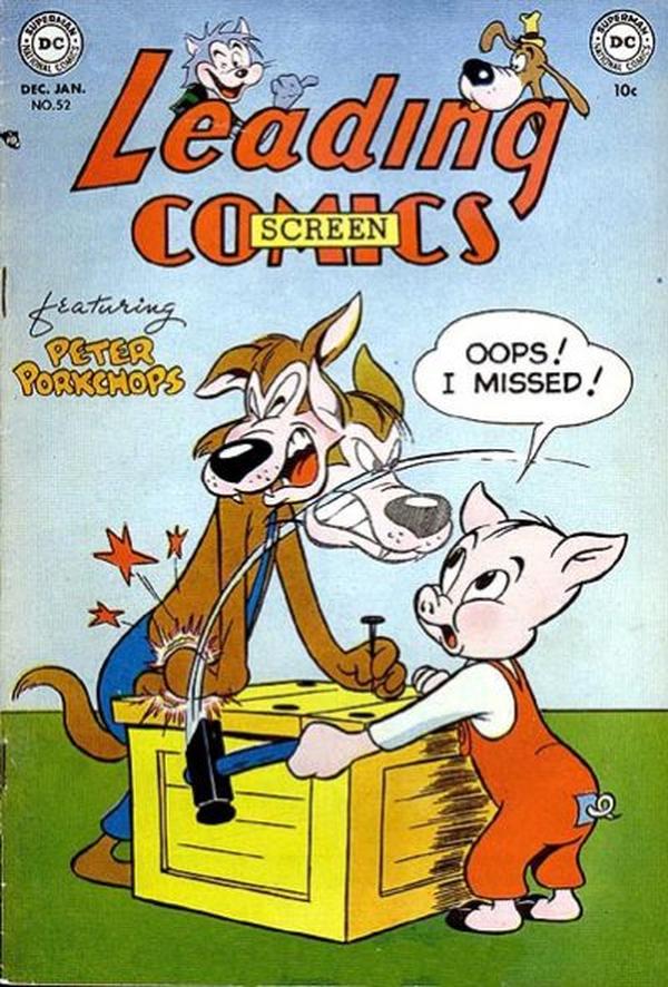 Leading Screen Comics #52 cover