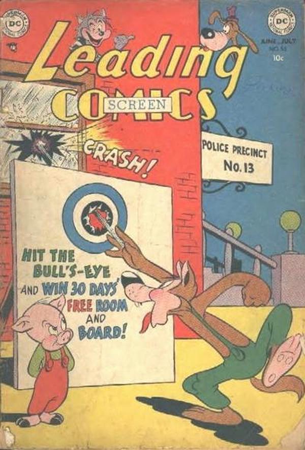 Leading Screen Comics #55 cover