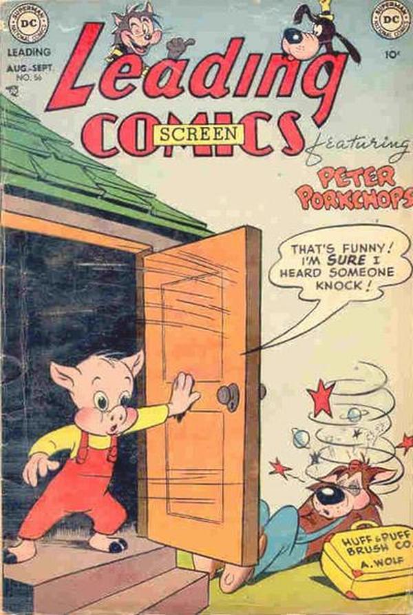 Leading Screen Comics #56 cover