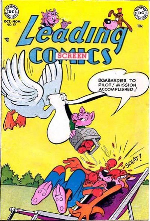 Leading Screen Comics #57 cover