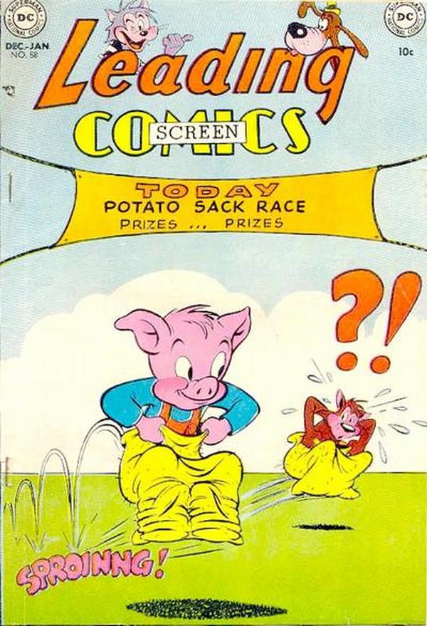 Leading Screen Comics #58 cover