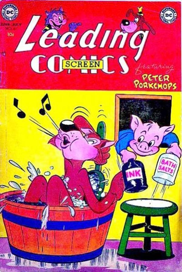 Leading Screen Comics #61 cover