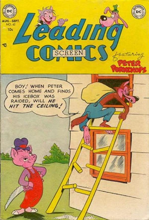 Leading Screen Comics #62 cover