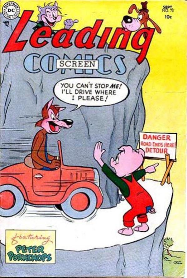 Leading Screen Comics #70 cover