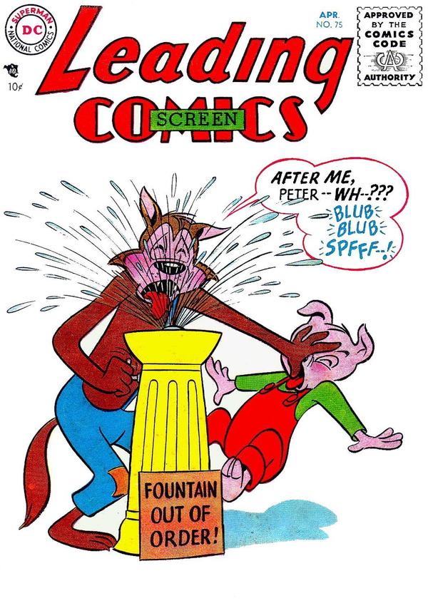 Leading Screen Comics #75 cover