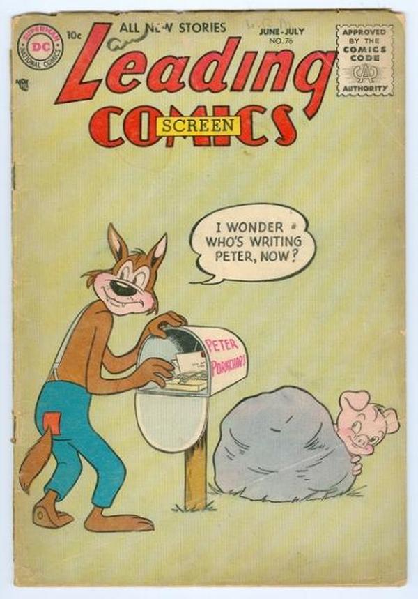Leading Screen Comics #76 cover