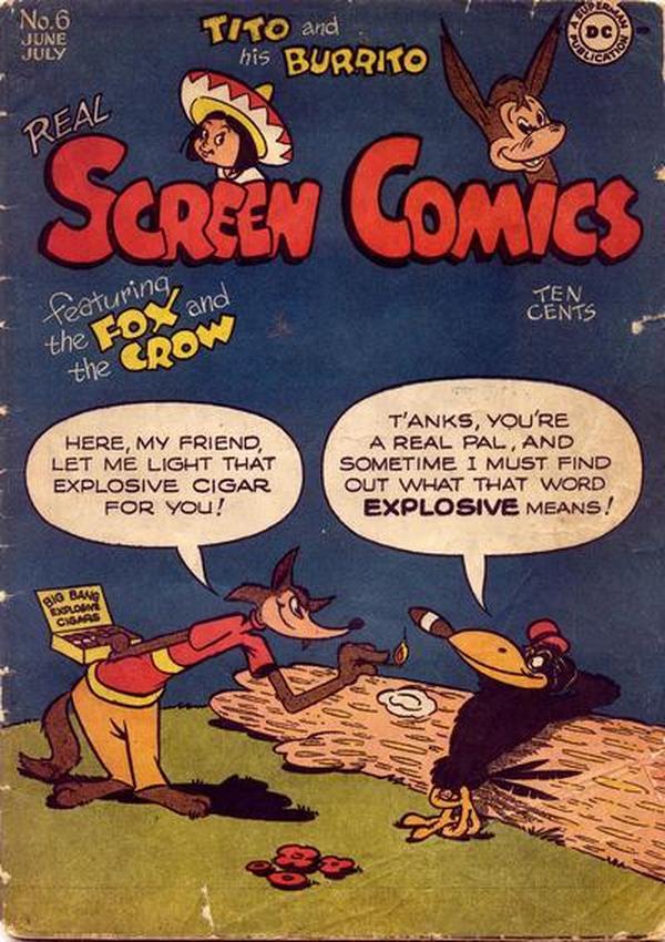 Real Screen Comics #6 cover