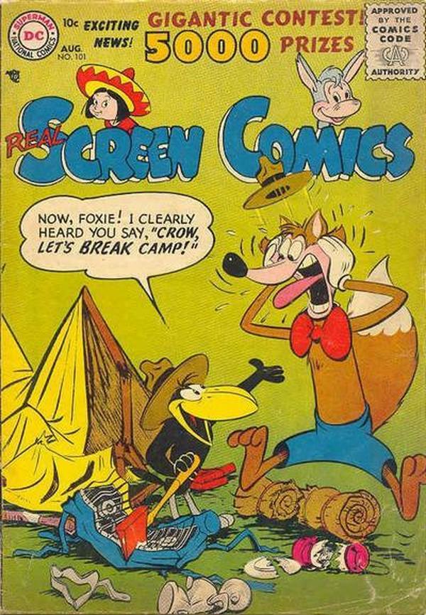Real Screen Comics #101 cover