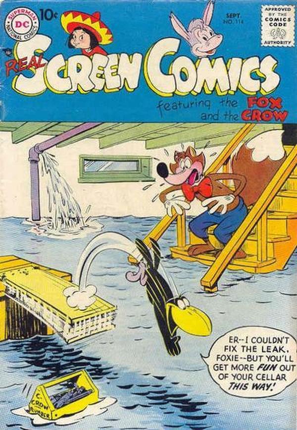 Real Screen Comics #114 cover