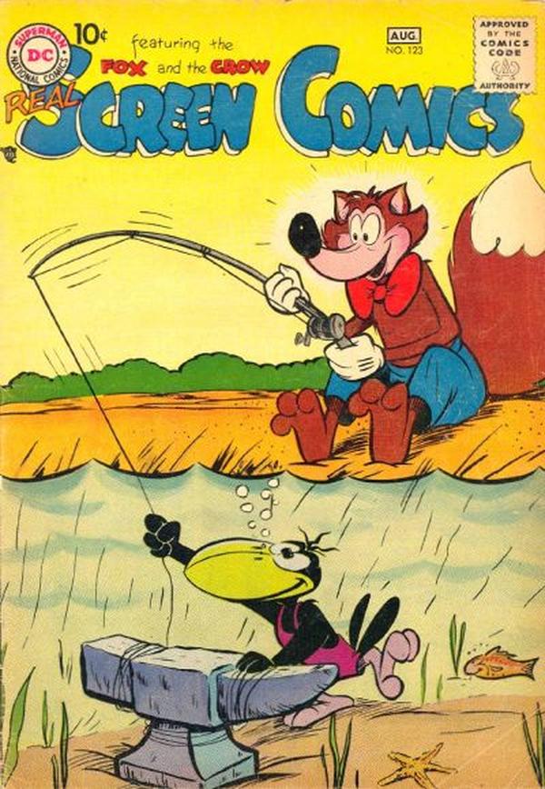 Real Screen Comics #123 cover