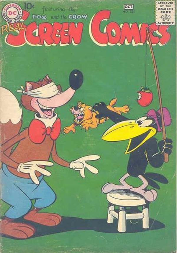 Real Screen Comics #124 cover