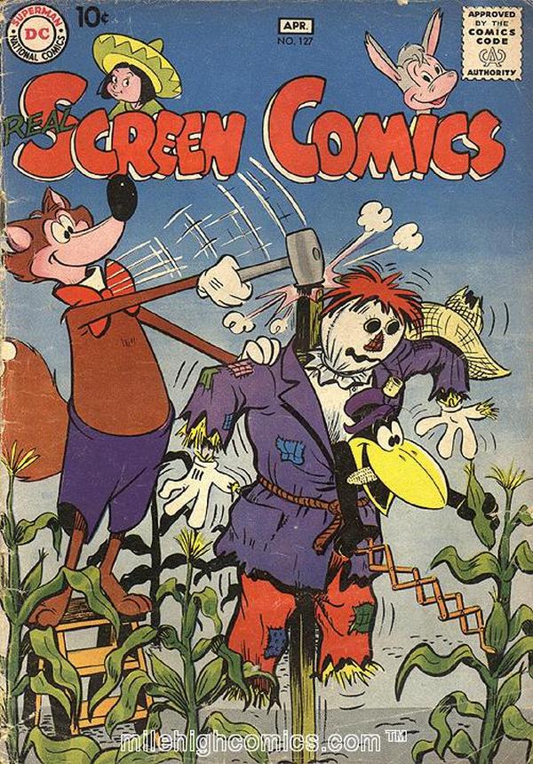 Real Screen Comics #127 cover