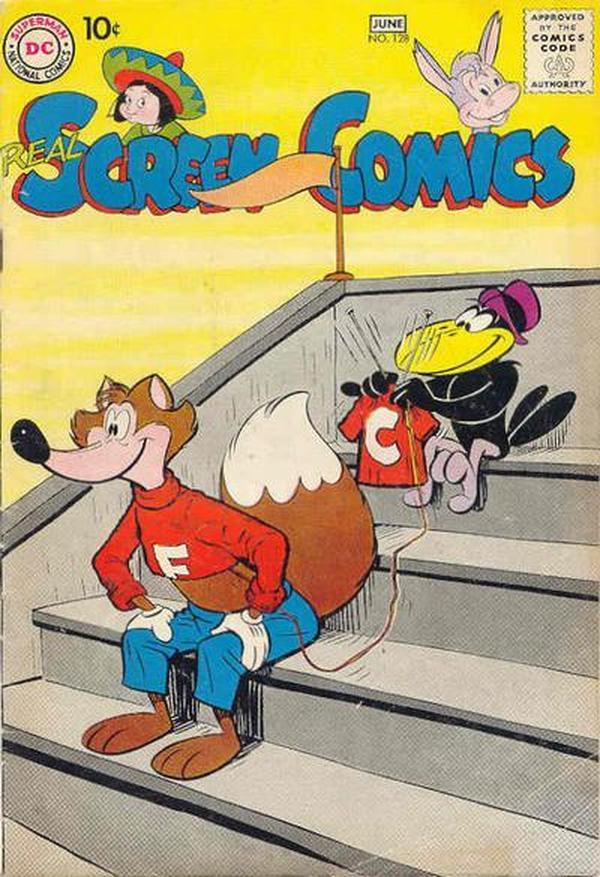 Real Screen Comics #128 cover