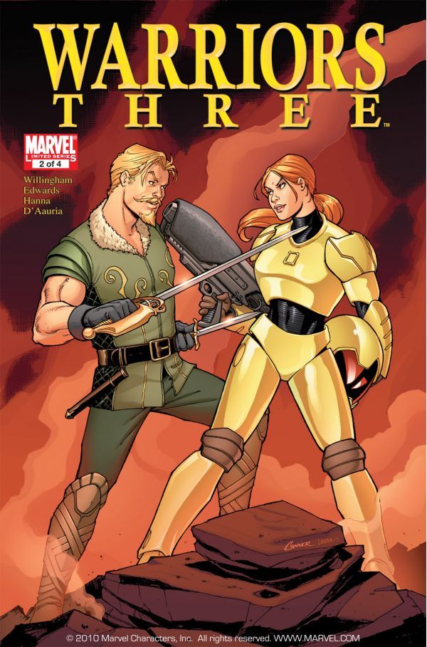 Warriors Three #2 cover