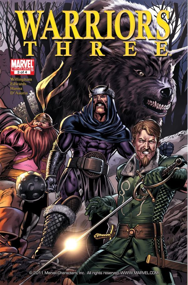 Warriors Three #3 cover