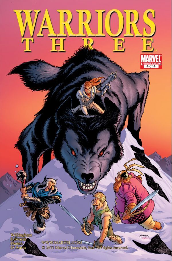 Warriors Three #4 cover