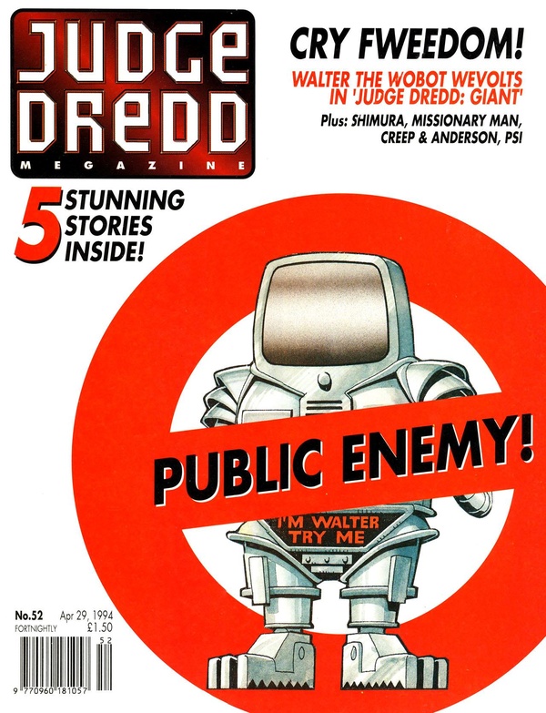 Judge Dredd the Megazine #52 cover
