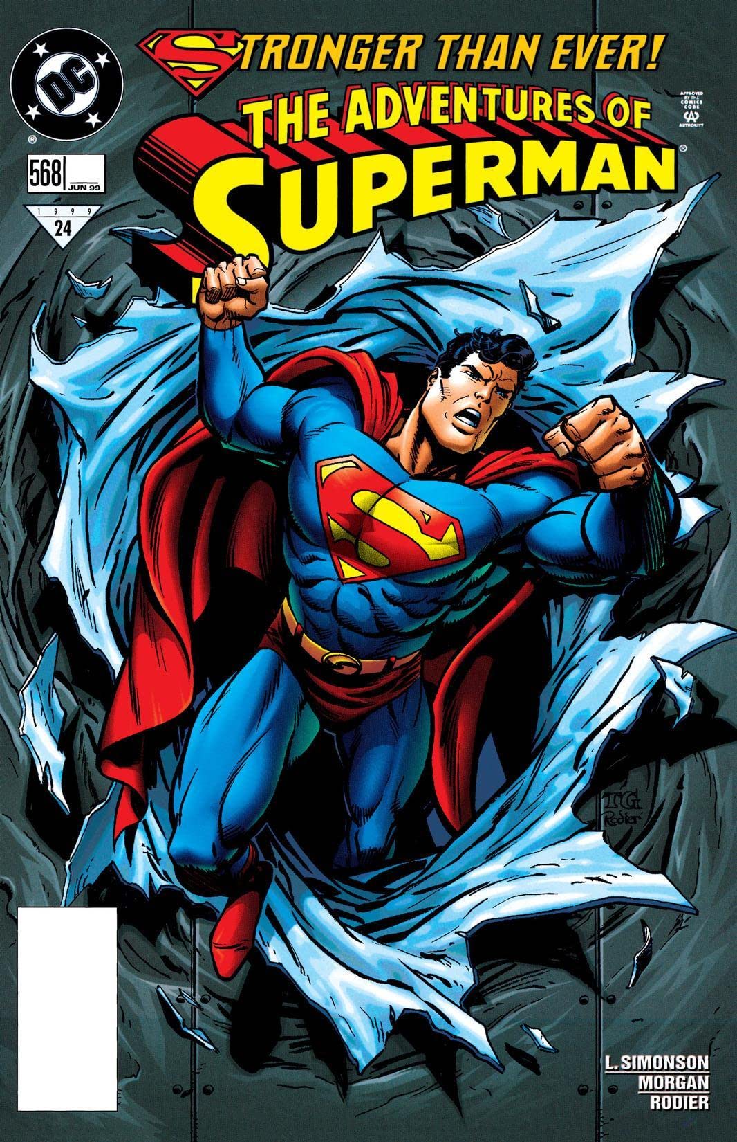 Adventures of Superman #568 cover