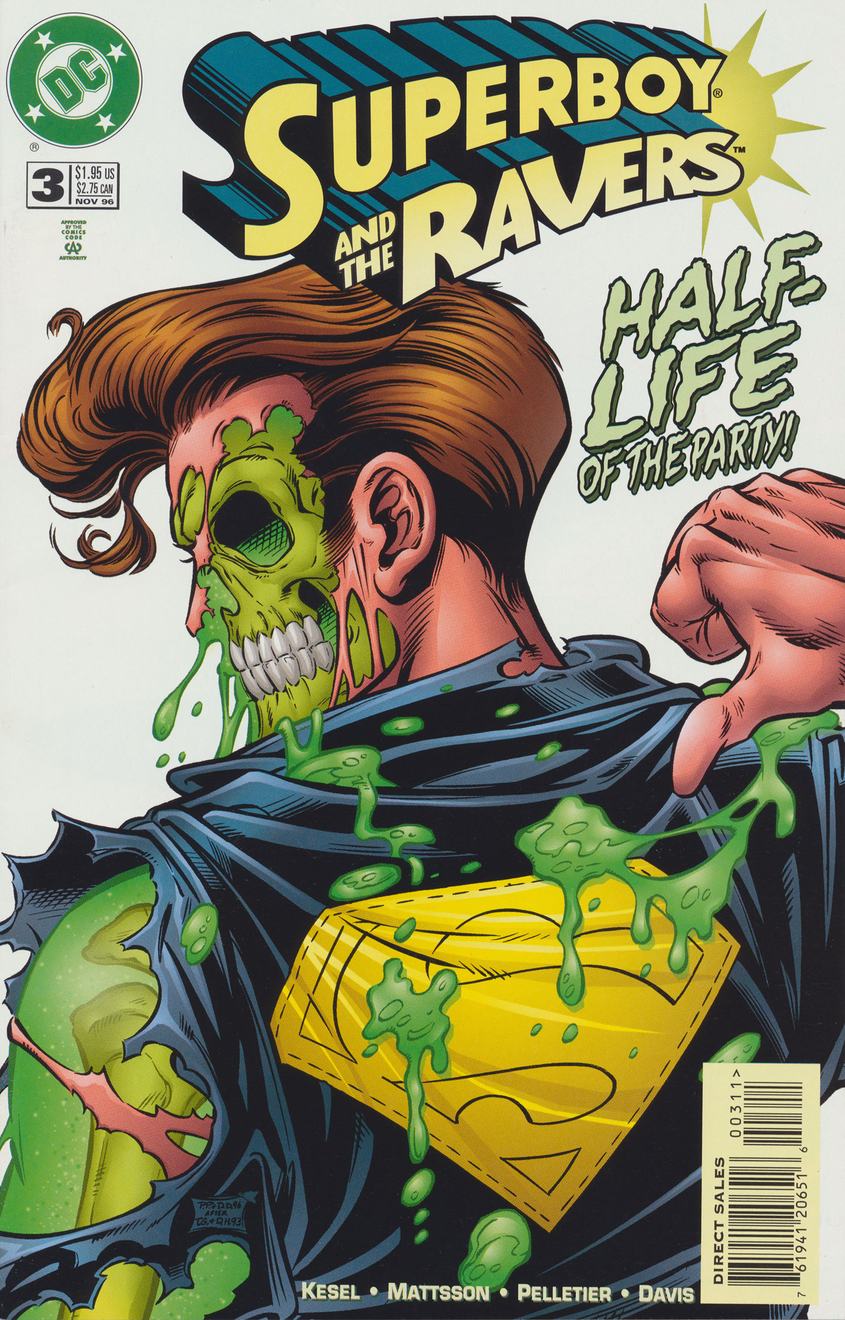 Superboy and the Ravers #3 cover